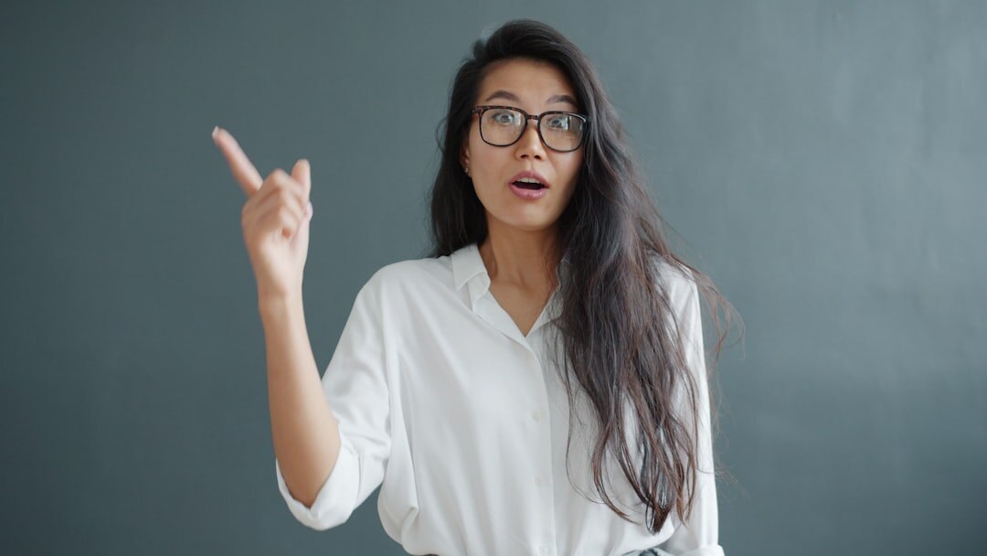 woman speaking confidently